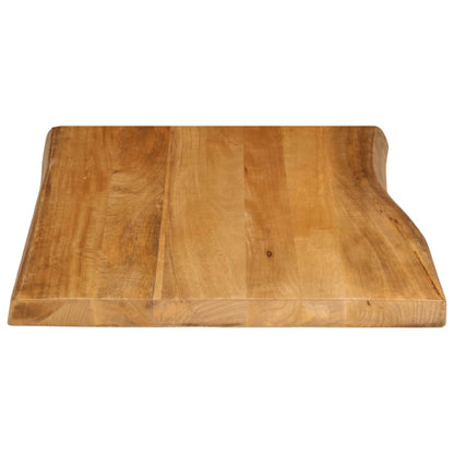 vidaXL Tischplatte mit Baumkante 80x60x3,8 cm Massivholz Mango