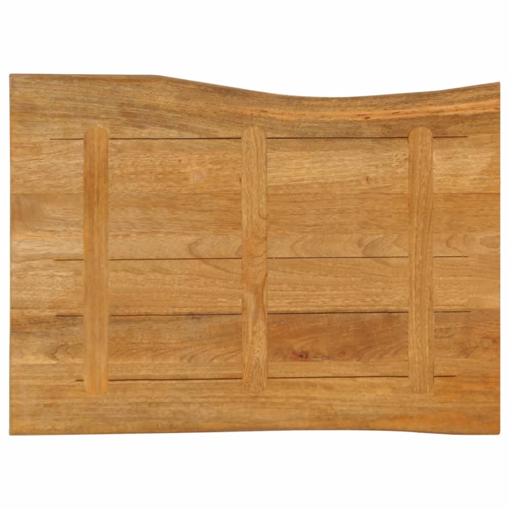 vidaXL Tischplatte mit Baumkante 90x60x3,8 cm Massivholz Mango