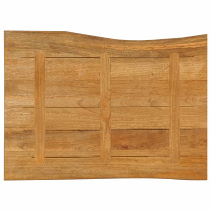 vidaXL Tischplatte mit Baumkante 90x60x3,8 cm Massivholz Mango
