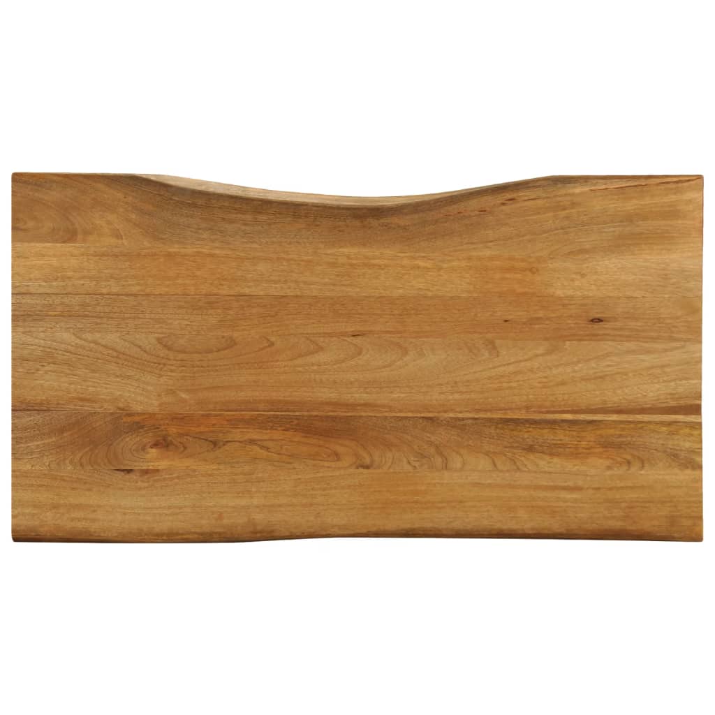 vidaXL Tischplatte mit Baumkante 110x60x3,8 cm Massivholz Mango