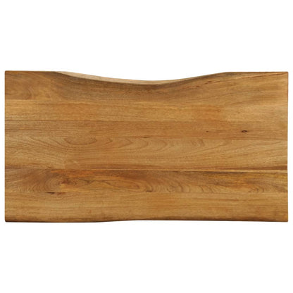 vidaXL Tischplatte mit Baumkante 110x60x3,8 cm Massivholz Mango