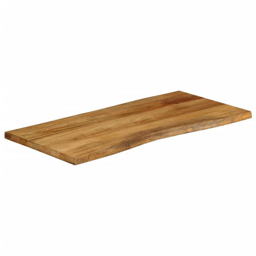 vidaXL Tischplatte mit Baumkante 110x60x3,8 cm Massivholz Mango