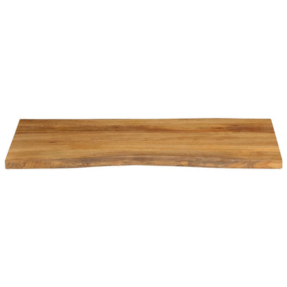 vidaXL Tischplatte mit Baumkante 110x60x3,8 cm Massivholz Mango