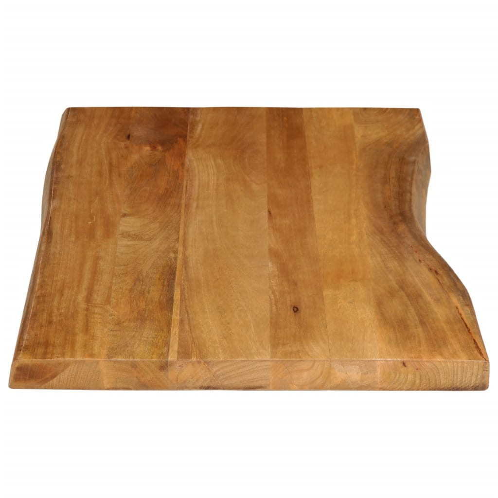 vidaXL Tischplatte mit Baumkante 110x60x3,8 cm Massivholz Mango