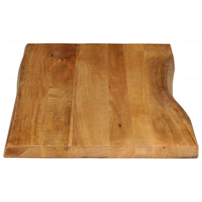 vidaXL Tischplatte mit Baumkante 110x60x3,8 cm Massivholz Mango