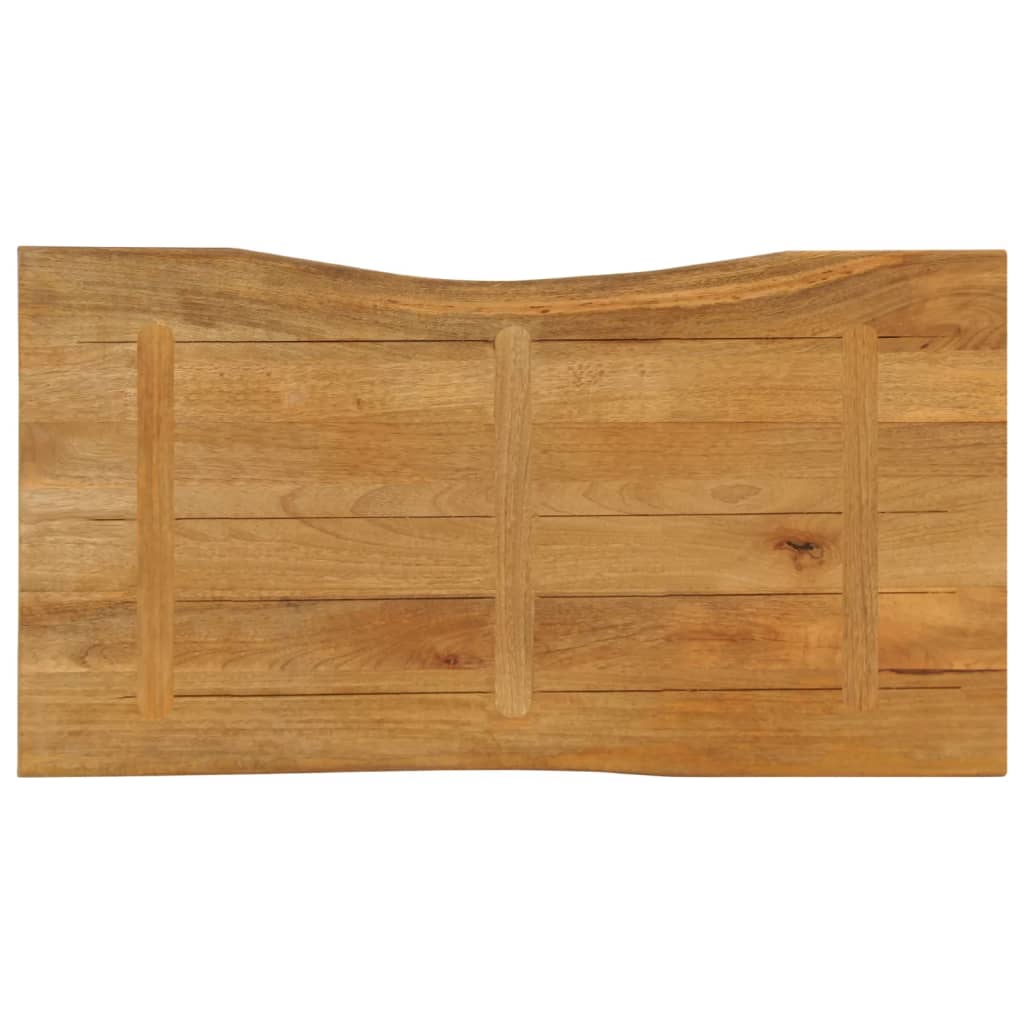 vidaXL Tischplatte mit Baumkante 110x60x3,8 cm Massivholz Mango