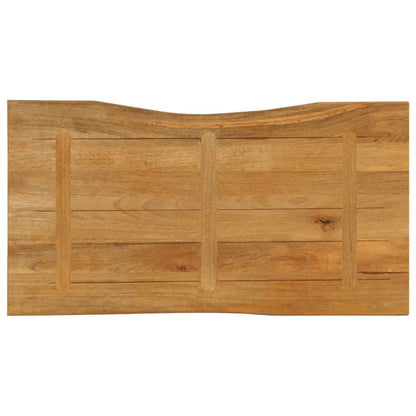 vidaXL Tischplatte mit Baumkante 110x60x3,8 cm Massivholz Mango