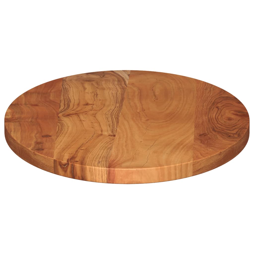 vidaXL Tischplatte 110x50x2,5 cm Oval Massivholz Akazie