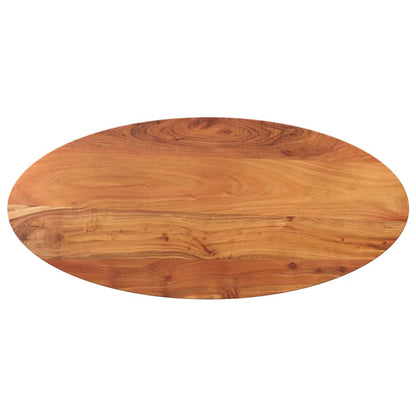 vidaXL Tischplatte 140x50x2,5 cm Oval Massivholz Akazie