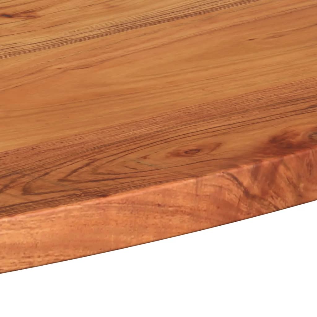 vidaXL Tischplatte 140x50x2,5 cm Oval Massivholz Akazie