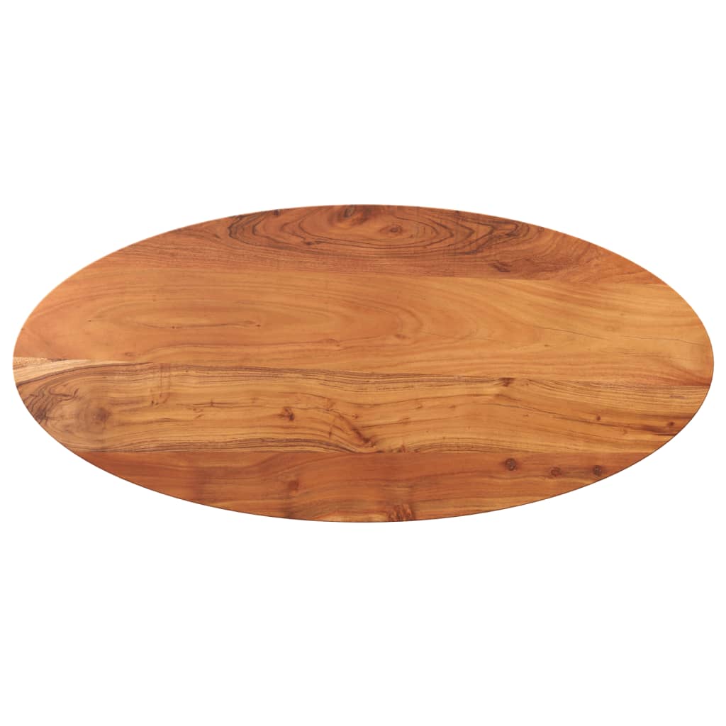 vidaXL Tischplatte 140x60x2,5 cm Oval Massivholz Akazie