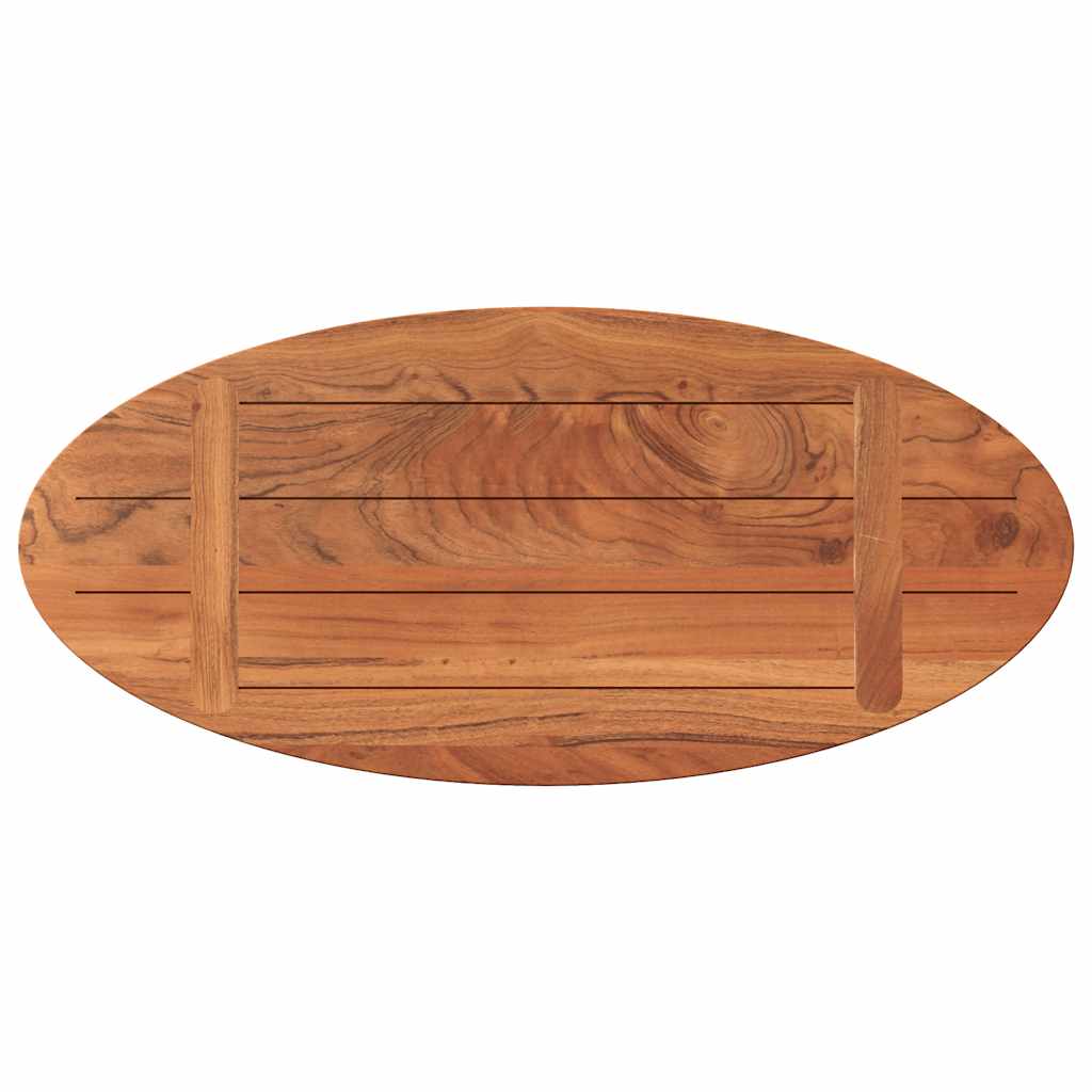 vidaXL Tischplatte 80x40x3,8 cm Oval Massivholz Akazie