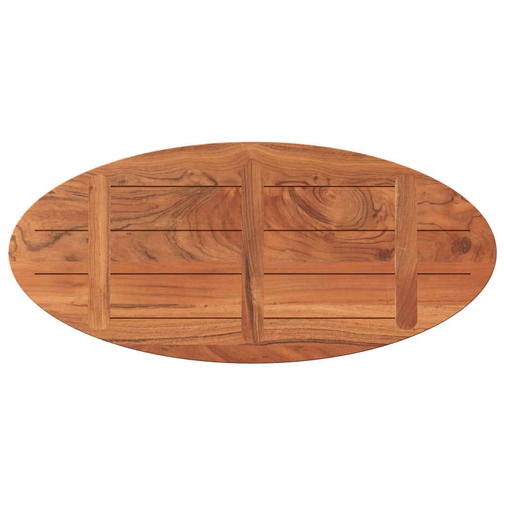 vidaXL Tischplatte 140x60x3,8 cm Oval Massivholz Akazie