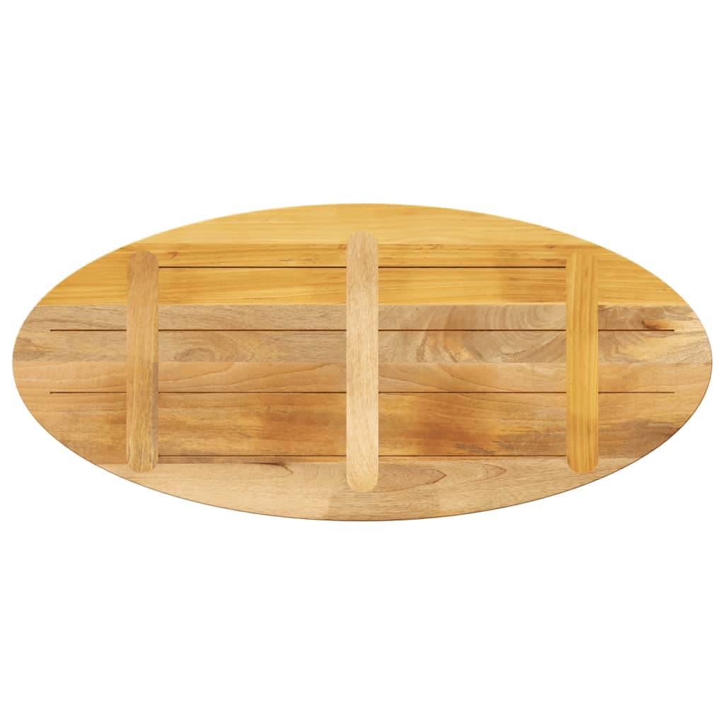 vidaXL Tischplatte 90x40x2,5 cm Oval Massivholz Mango
