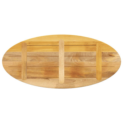 vidaXL Tischplatte 90x40x2,5 cm Oval Massivholz Mango
