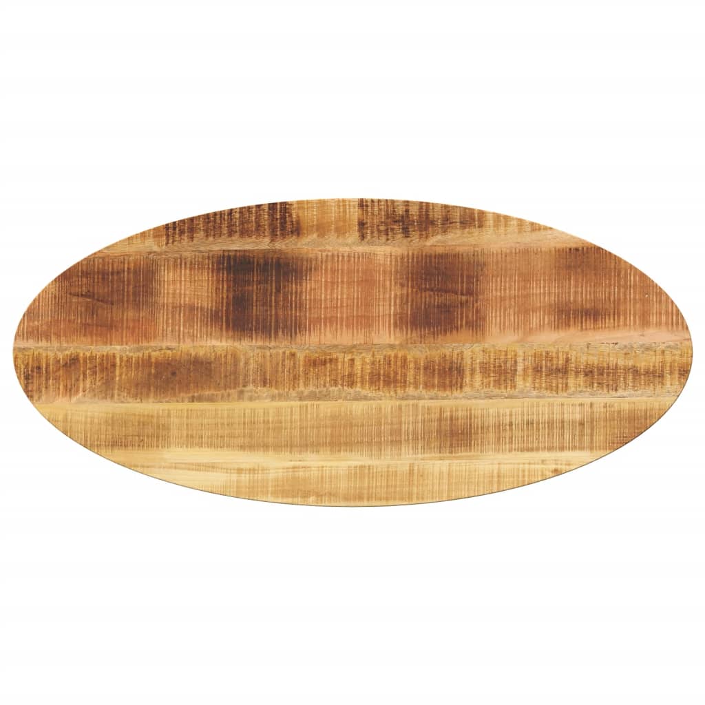 vidaXL Tischplatte 140x50x2,5 cm Oval Massivholz Mango