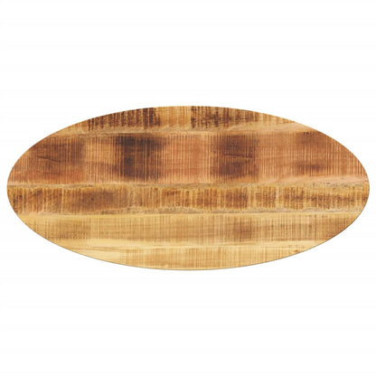 vidaXL Tischplatte 140x50x2,5 cm Oval Massivholz Mango