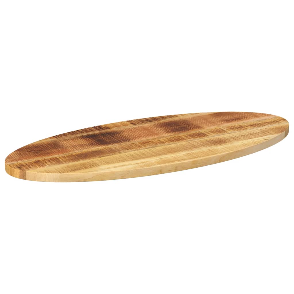 vidaXL Tischplatte 140x50x2,5 cm Oval Massivholz Mango