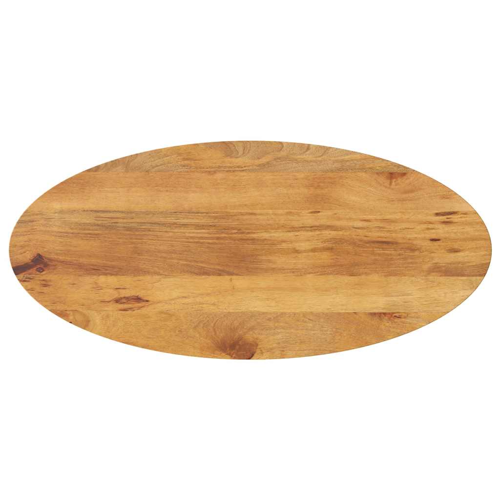vidaXL Tischplatte 140x50x3,8 cm Oval Massivholz Mango