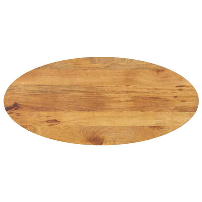 vidaXL Tischplatte 140x50x3,8 cm Oval Massivholz Mango