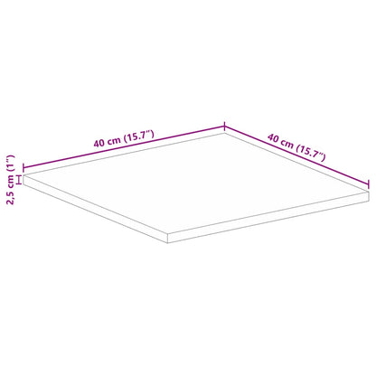 vidaXL Tischplatte 40x40x2,5 cm Quadratisch Massivholz Akazie
