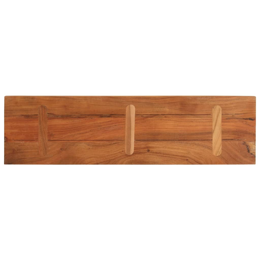 vidaXL Tischplatte 110x40x2,5 cm Rechteckig Massivholz Akazie