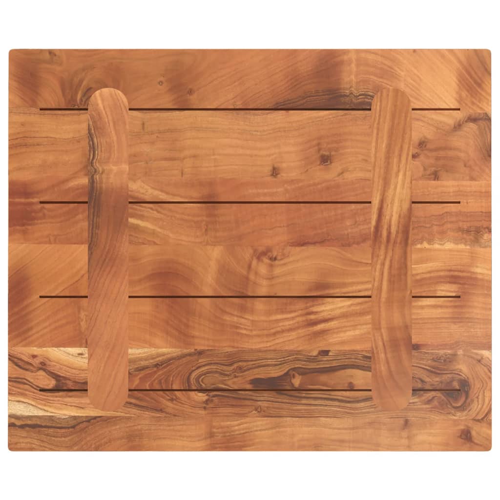 vidaXL Tischplatte 60x50x2,5 cm Rechteckig Massivholz Akazie