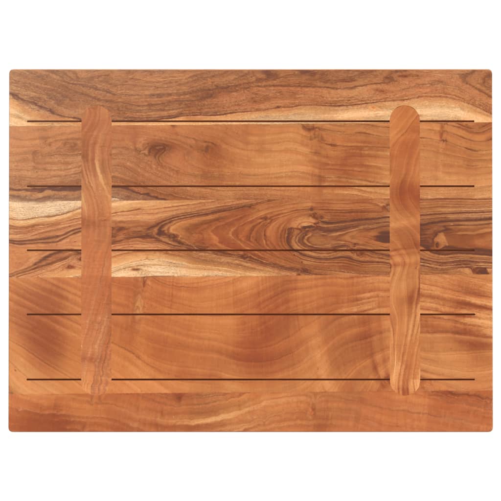 vidaXL Plateau de table 80x50x2,5 cm Rectangulaire Bois d'acacia massif