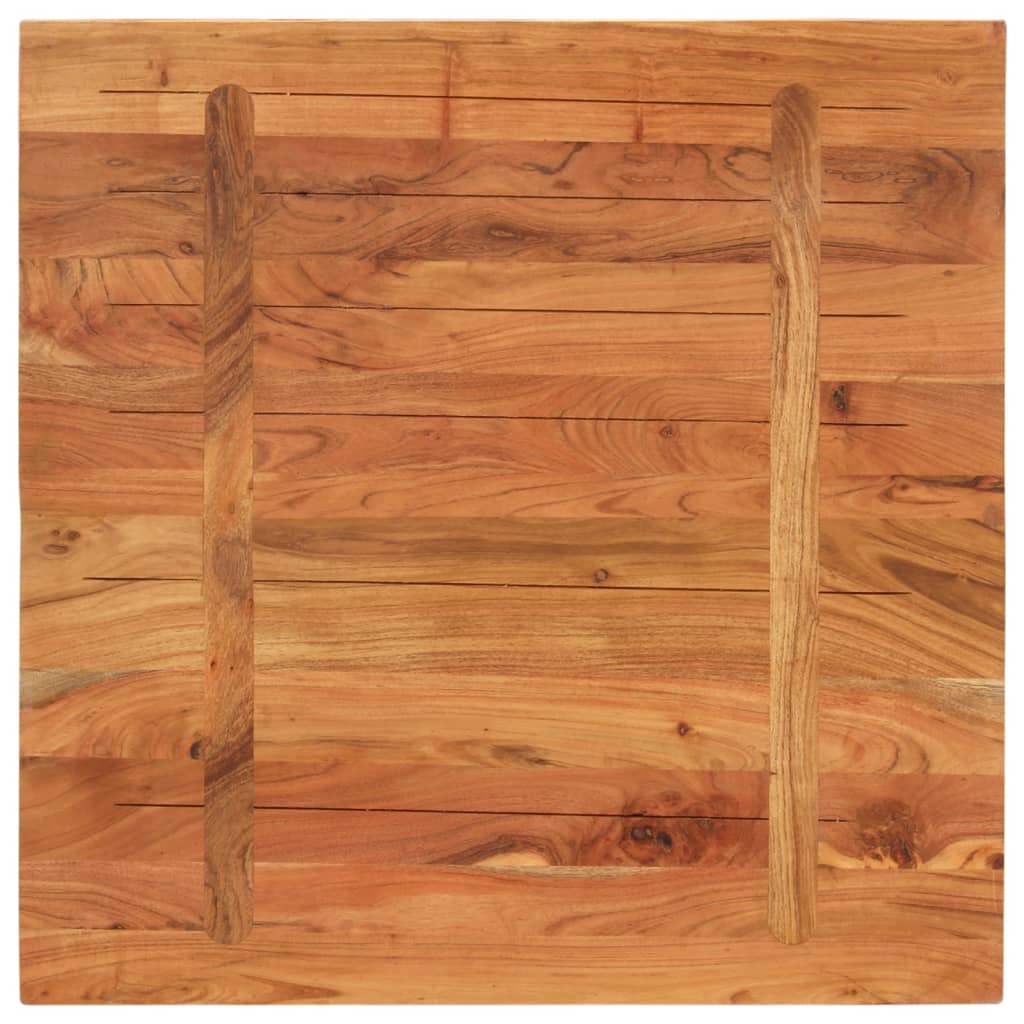 vidaXL Tischplatte 70x70x2,5 cm Quadratisch Massivholz Akazie