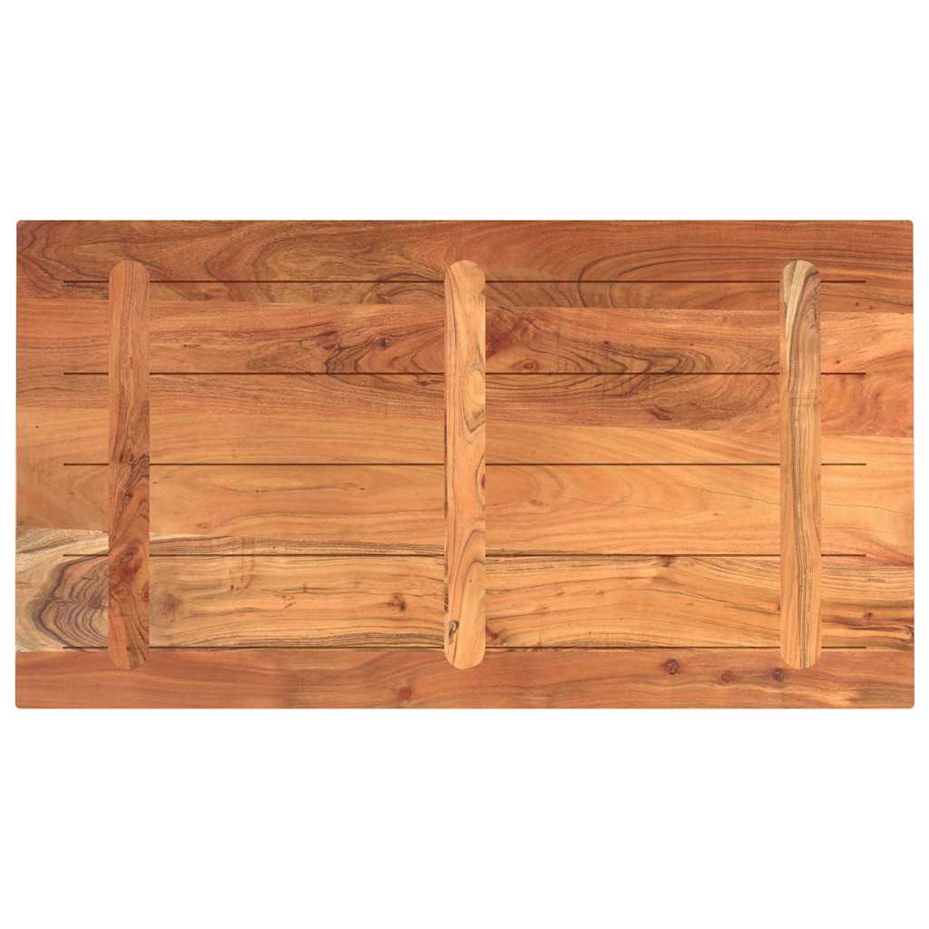 vidaXL Tischplatte 100x70x2,5 cm Rechteckig Massivholz Akazie