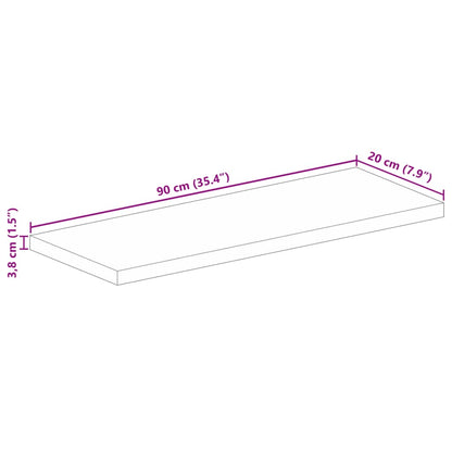 vidaXL Tischplatte 90x20x3,8 cm Rechteckig Massivholz Akazie