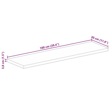 vidaXL Tischplatte 100x30x3,8 cm Rechteckig Massivholz Akazie