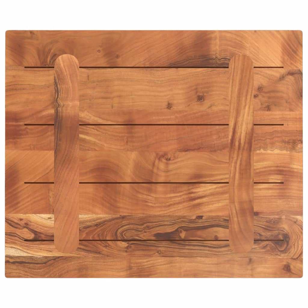 vidaXL Tischplatte 60x50x3,8 cm Rechteckig Massivholz Akazie