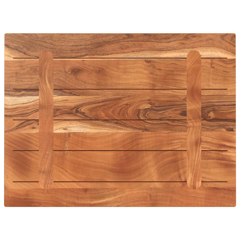 vidaXL Tischplatte 80x60x3,8 cm Rechteckig Massivholz Akazie