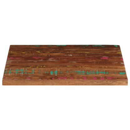 vidaXL Tischplatte 70x70x2,5 cm Quadratisch Altholz Massiv