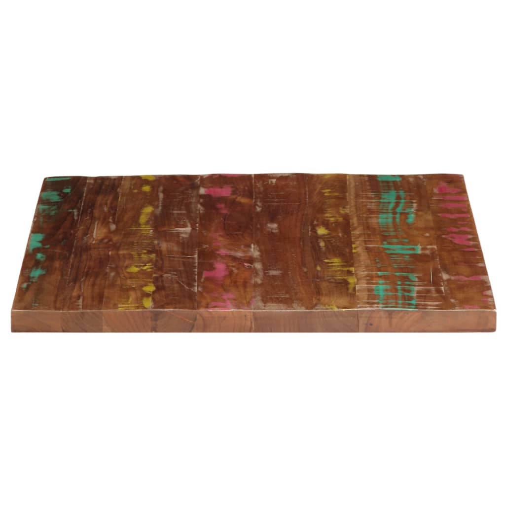 vidaXL Tischplatte 70x70x2,5 cm Quadratisch Altholz Massiv