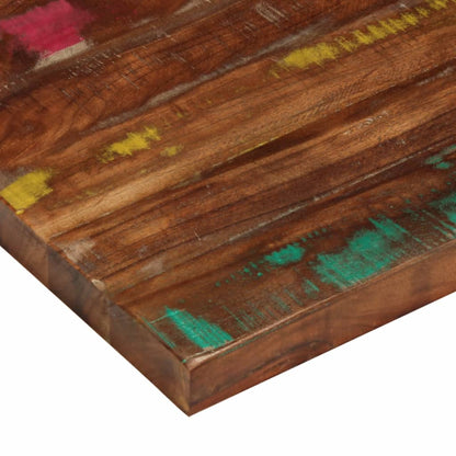 vidaXL Tischplatte 70x70x2,5 cm Quadratisch Altholz Massiv