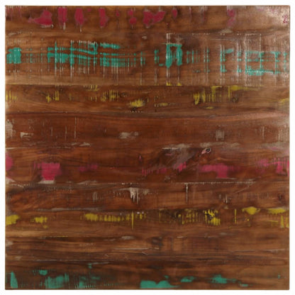 Tischplatte 80x80x1,5 cm Quadratisch Altholz Massiv