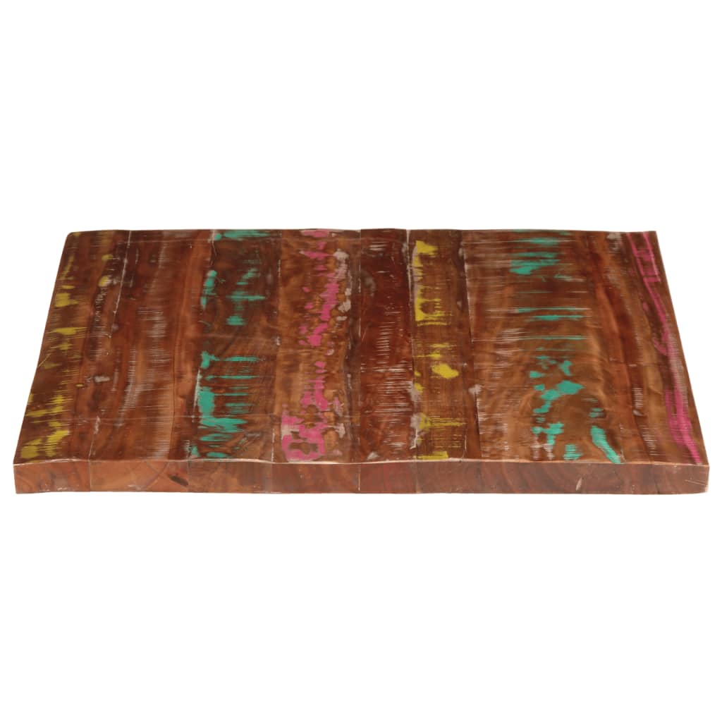 vidaXL Tischplatte 110x80x2,5 cm Rechteckig Altholz Massiv