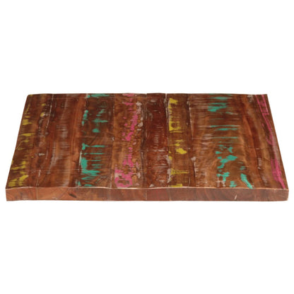 vidaXL Tischplatte 110x80x2,5 cm Rechteckig Altholz Massiv