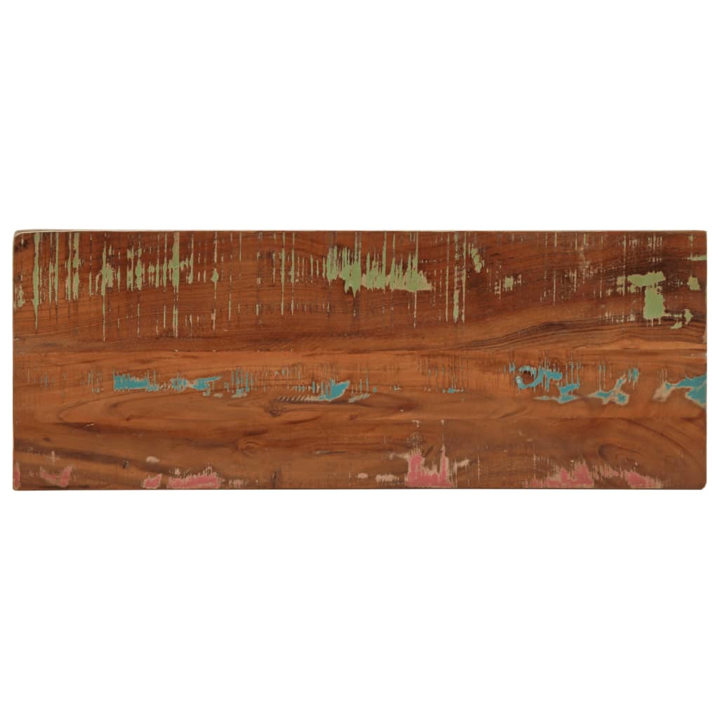 vidaXL Plateau de table 90x20x3,8 cm Rectangulaire Bois de récupération massif