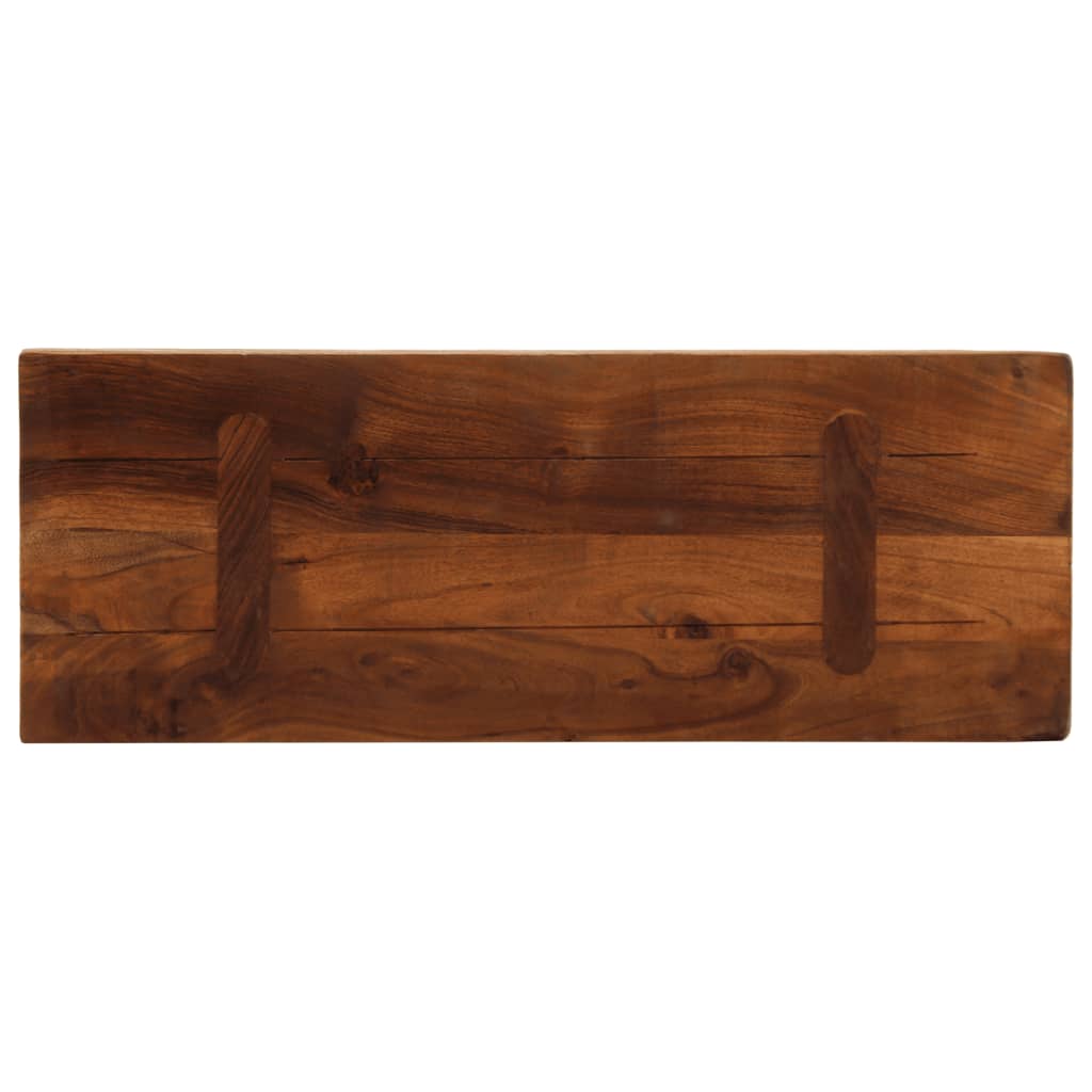 vidaXL Tischplatte 70x40x3,8 cm Rechteckig Altholz Massiv