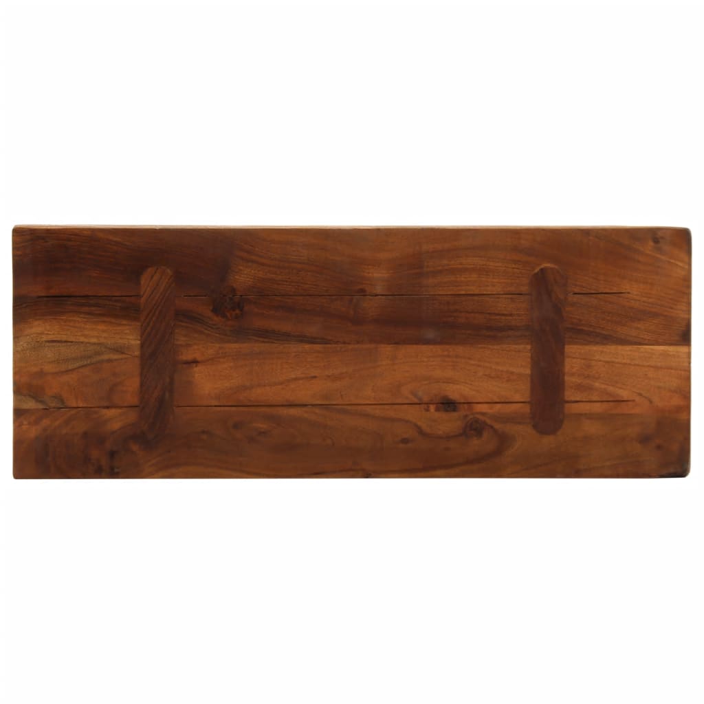 vidaXL Tischplatte 90x40x3,8 cm Rechteckig Altholz Massiv