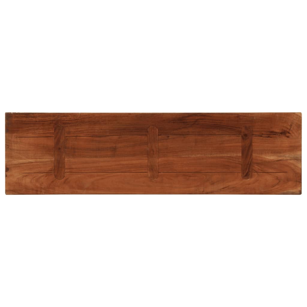 vidaXL Tischplatte 110x40x3,8 cm Rechteckig Altholz Massiv