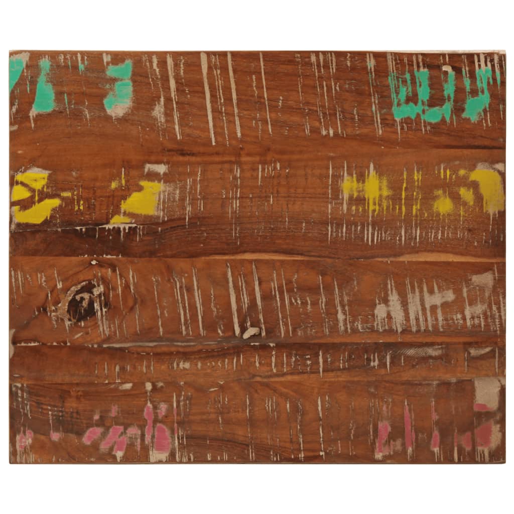 vidaXL Plateau de table 60x50x3,8 cm Rectangulaire Bois de récupération massif
