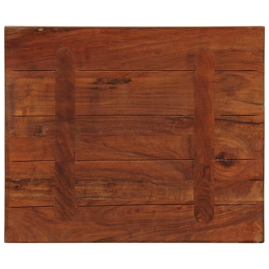 vidaXL Plateau de table 60x50x3,8 cm Rectangulaire Bois de récupération massif