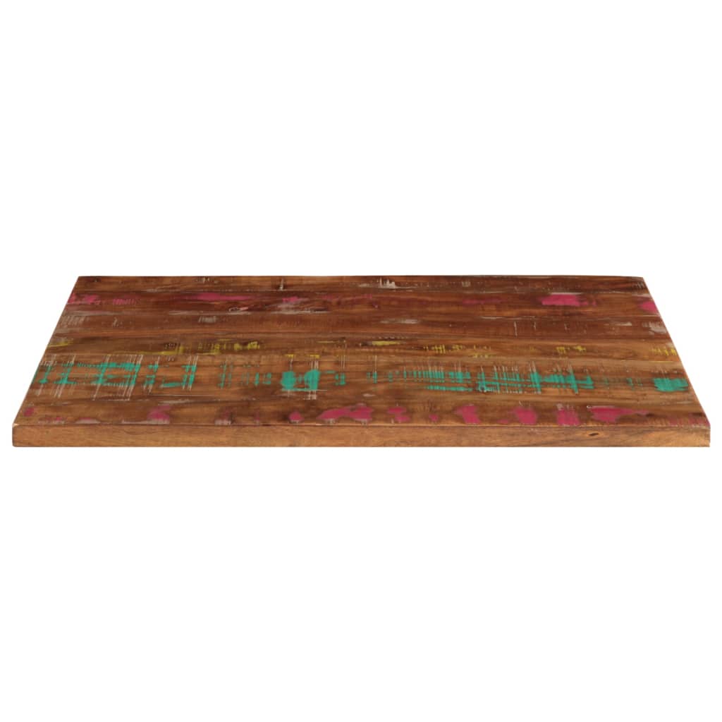 vidaXL Tischplatte 70x50x3,8 cm Rechteckig Altholz Massiv