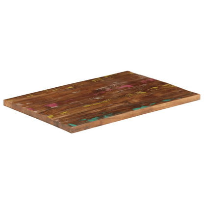 vidaXL Tischplatte 70x60x3,8 cm Rechteckig Altholz Massiv