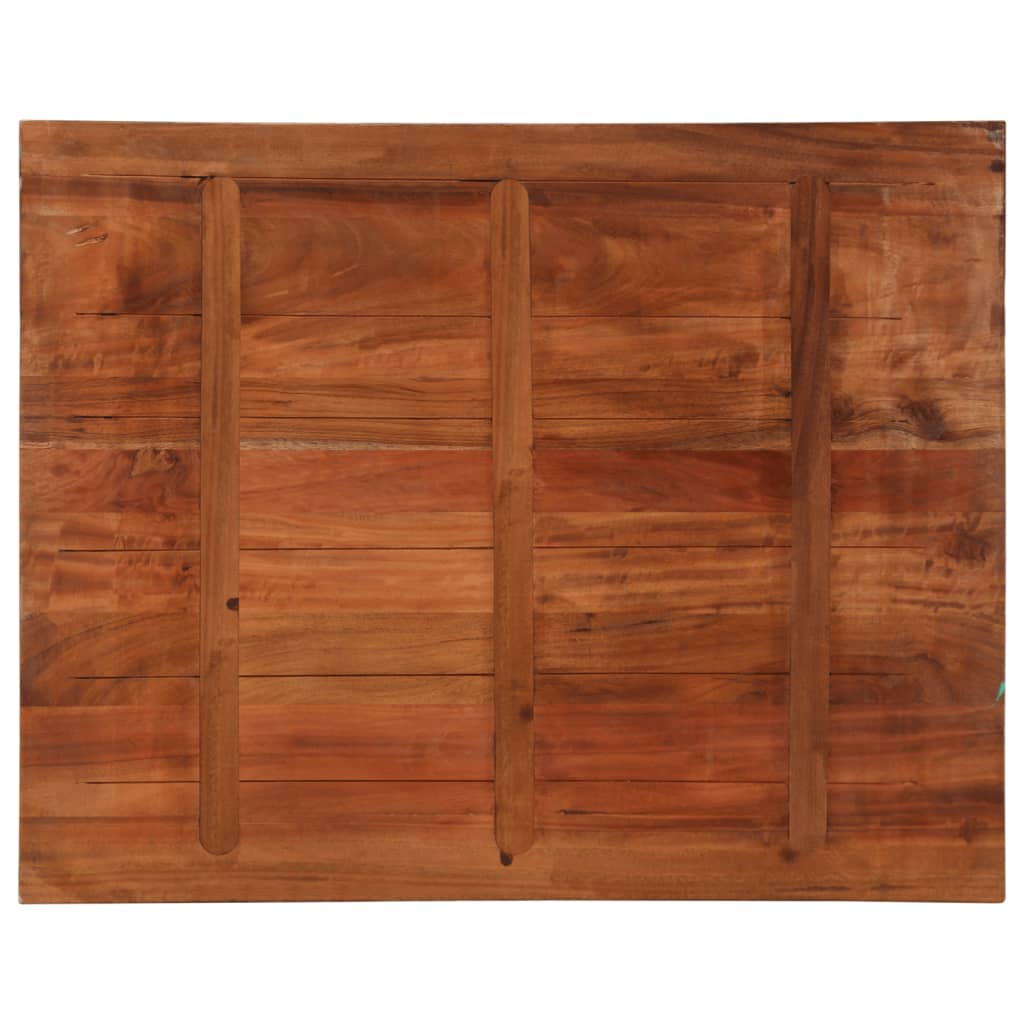 vidaXL Tischplatte 100x80x3,8 cm Rechteckig Altholz Massiv