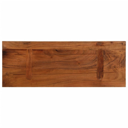 vidaXL Tischplatte 90x30x2,5 cm Rechteckig Altholz Massiv